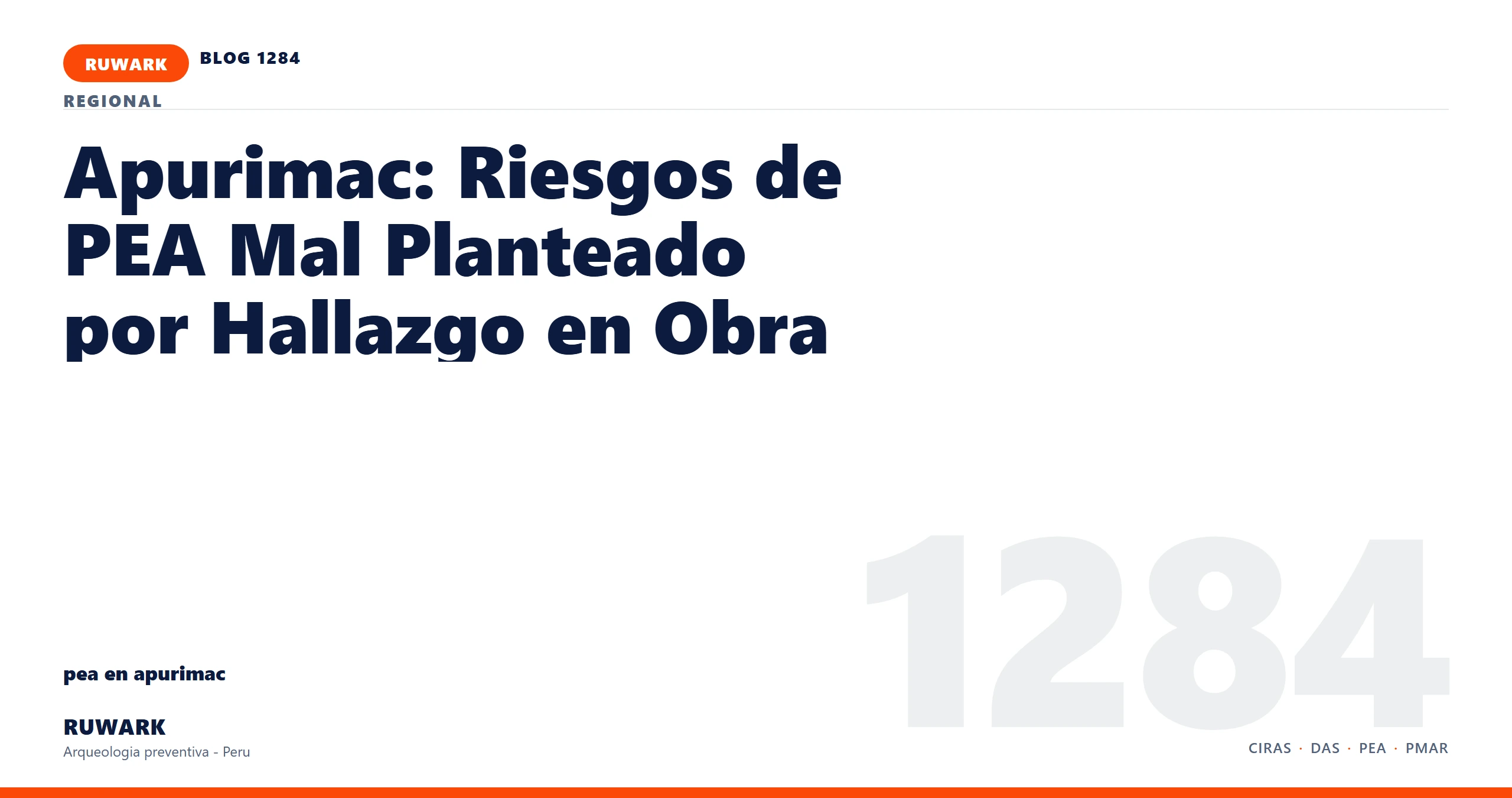 hallazgo - RUWARK arqueologia preventiva Peru