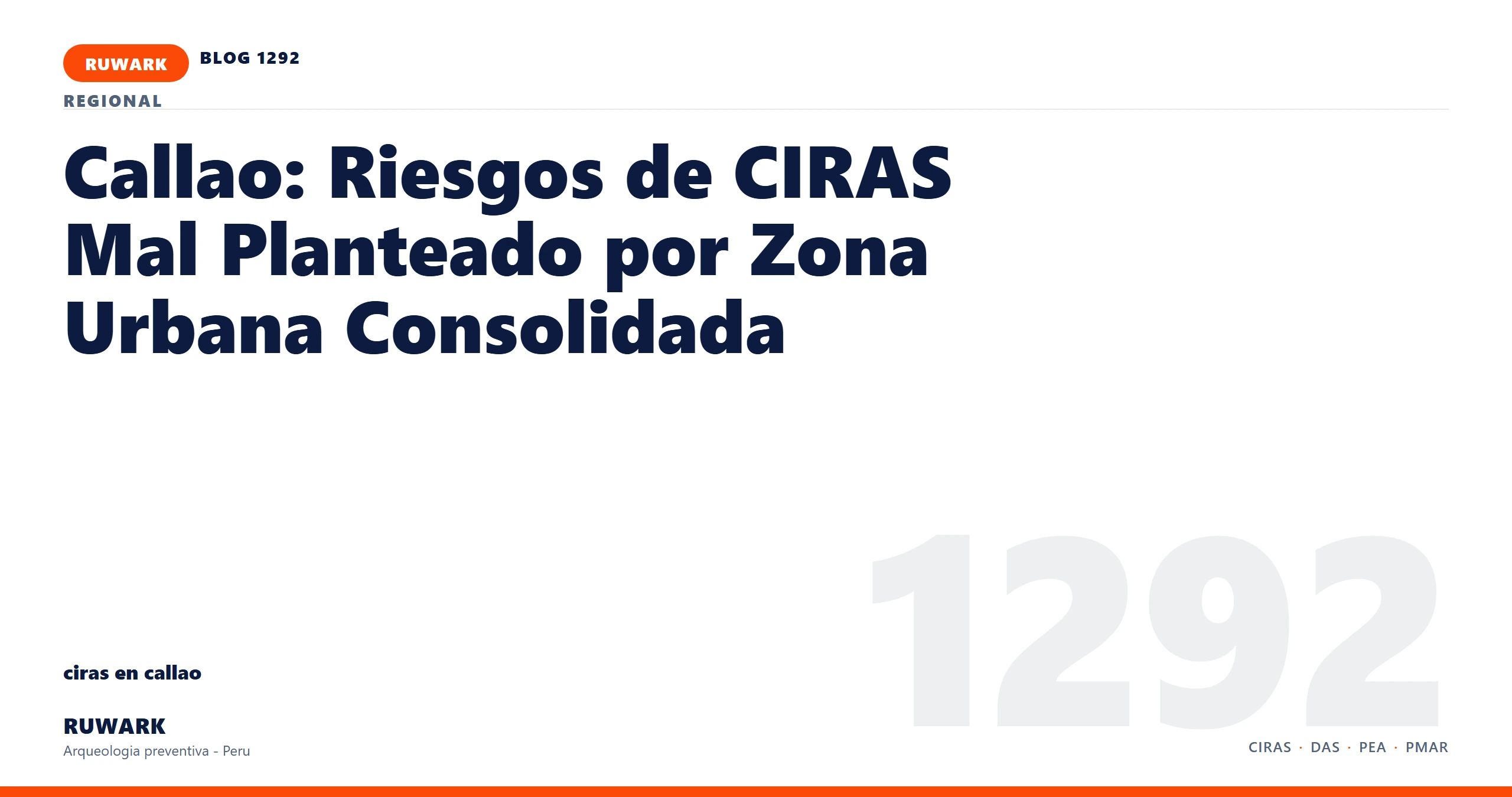 zona - RUWARK arqueologia preventiva Peru