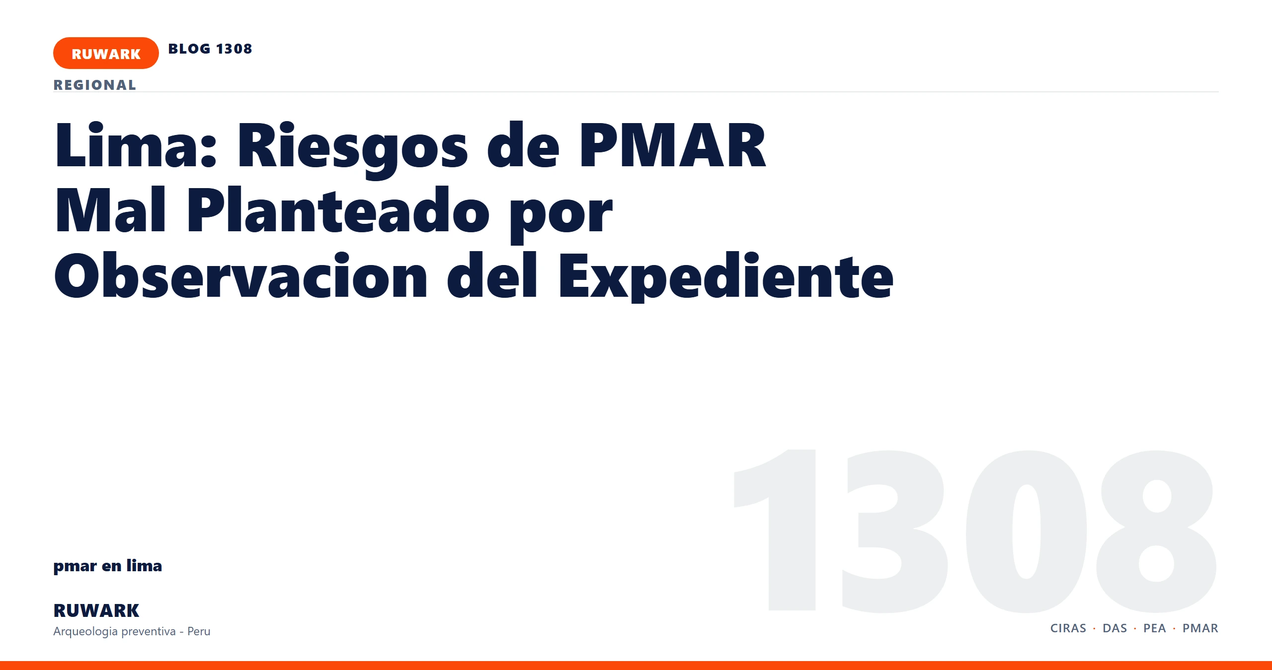 observacion - RUWARK arqueologia preventiva Peru