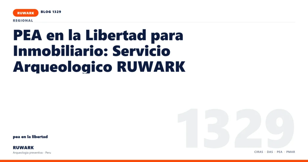 servidumbre - RUWARK arqueologia preventiva Peru