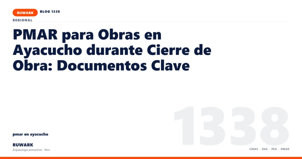 observacion - RUWARK arqueologia preventiva Peru