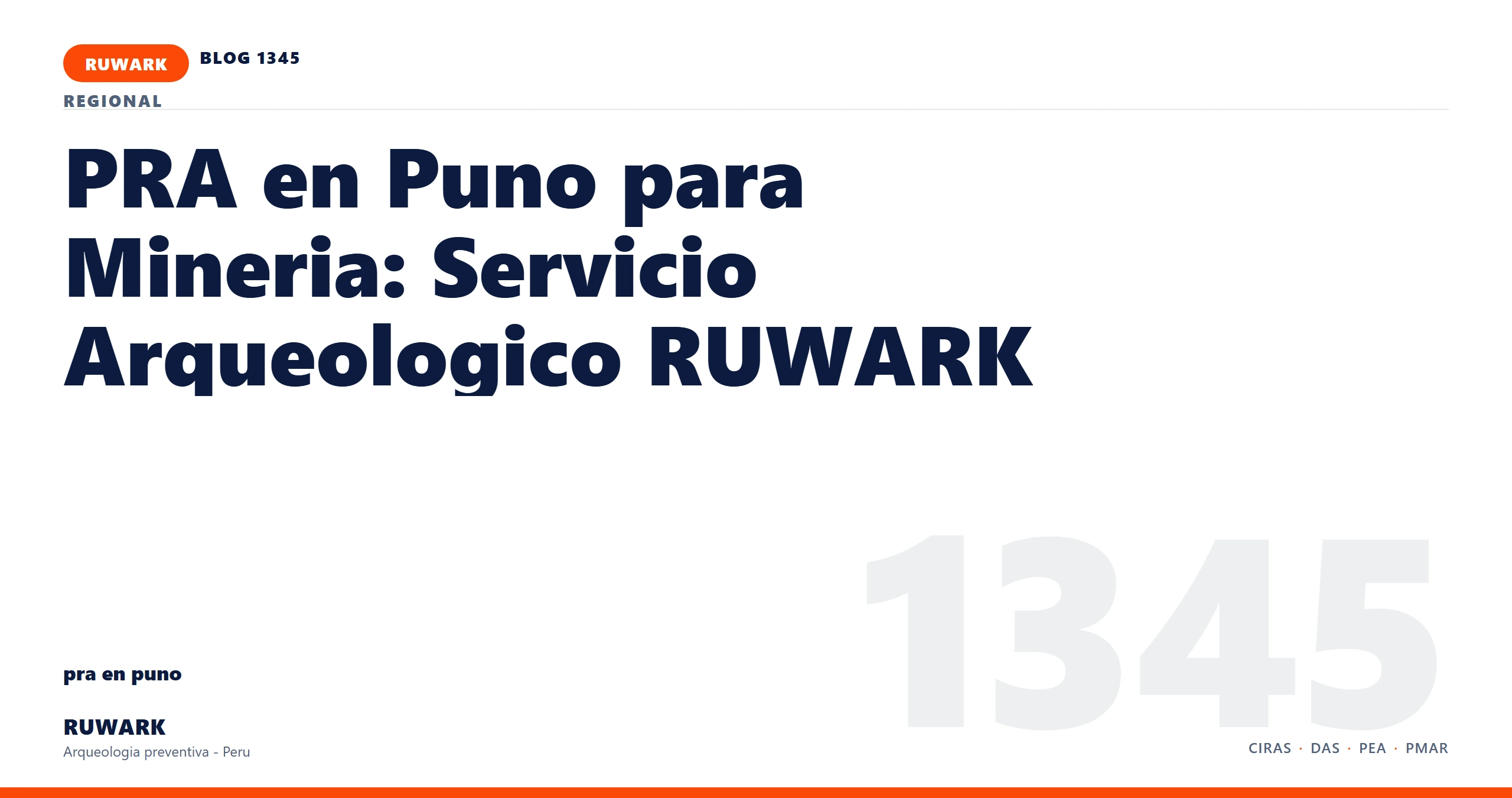 observacion - RUWARK arqueologia preventiva Peru