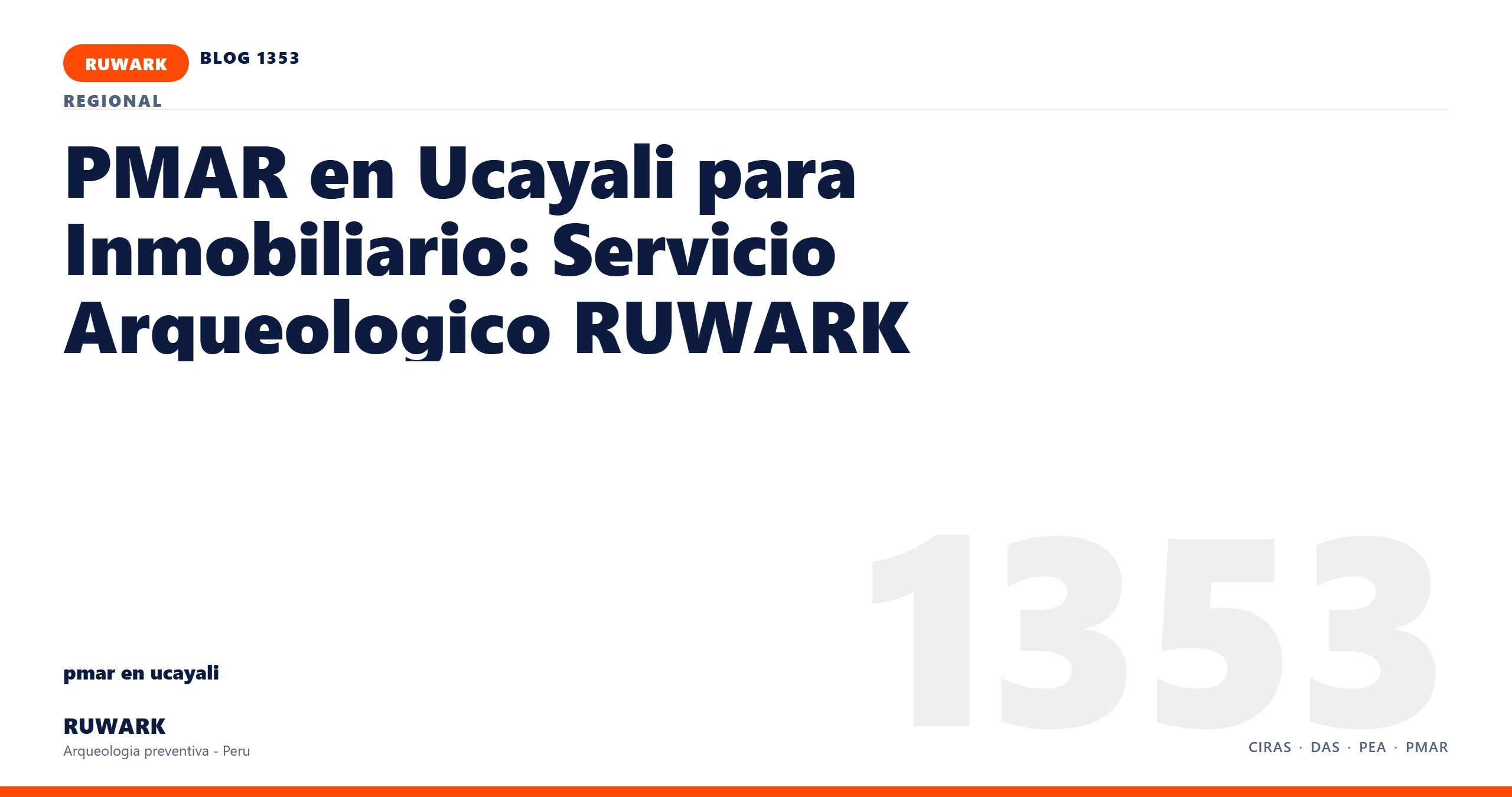 zona - RUWARK arqueologia preventiva Peru