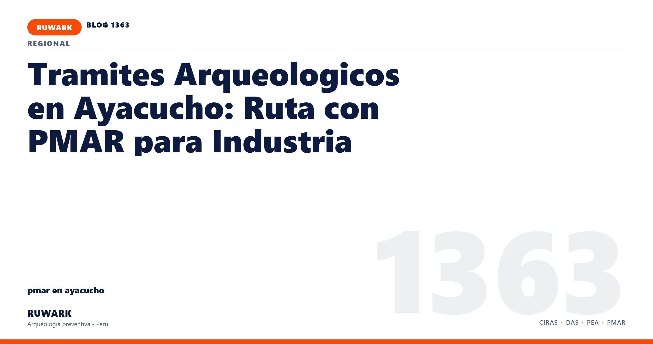 antecedentes - RUWARK arqueologia preventiva Peru