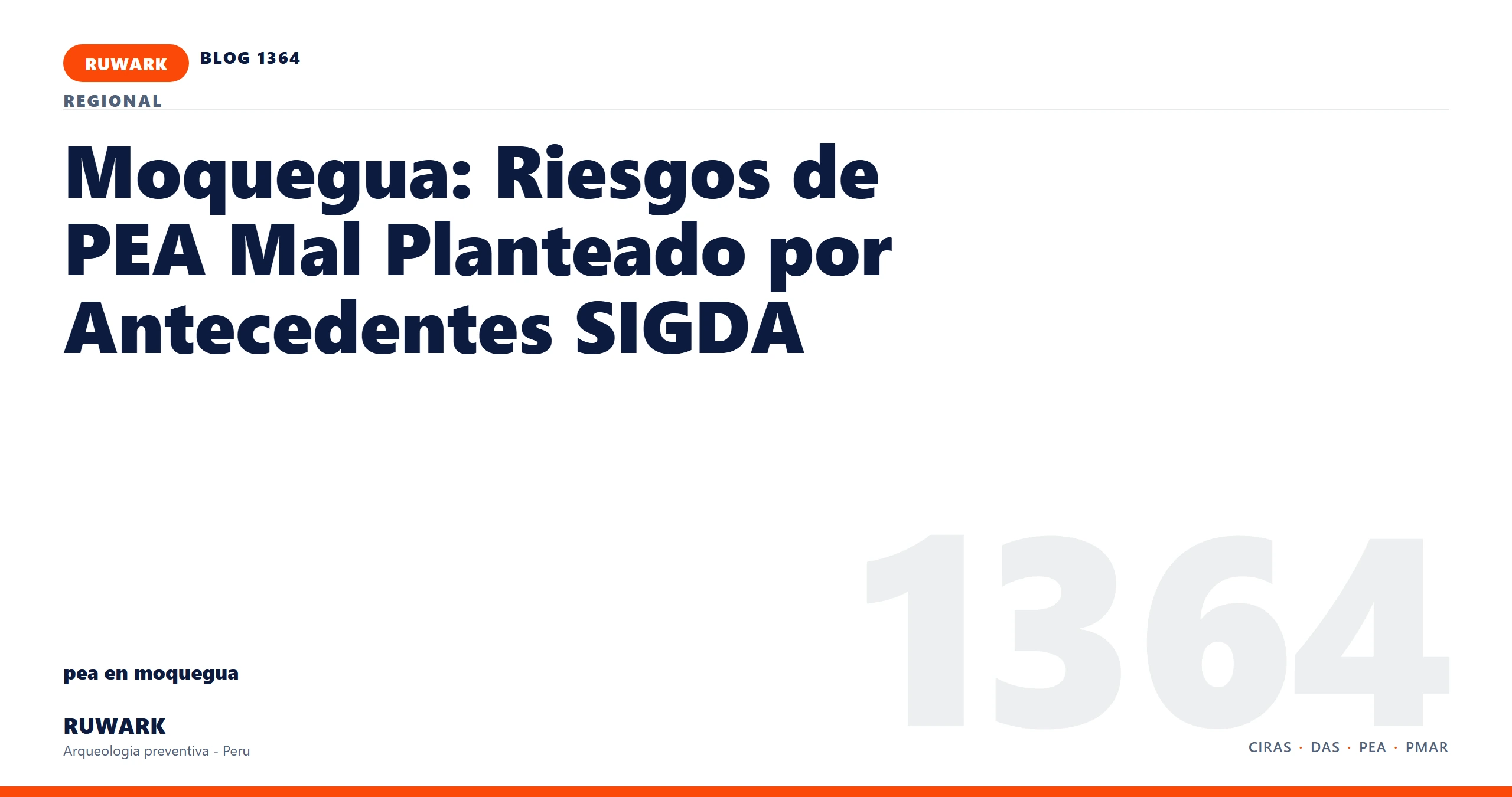 antecedentes - RUWARK arqueologia preventiva Peru