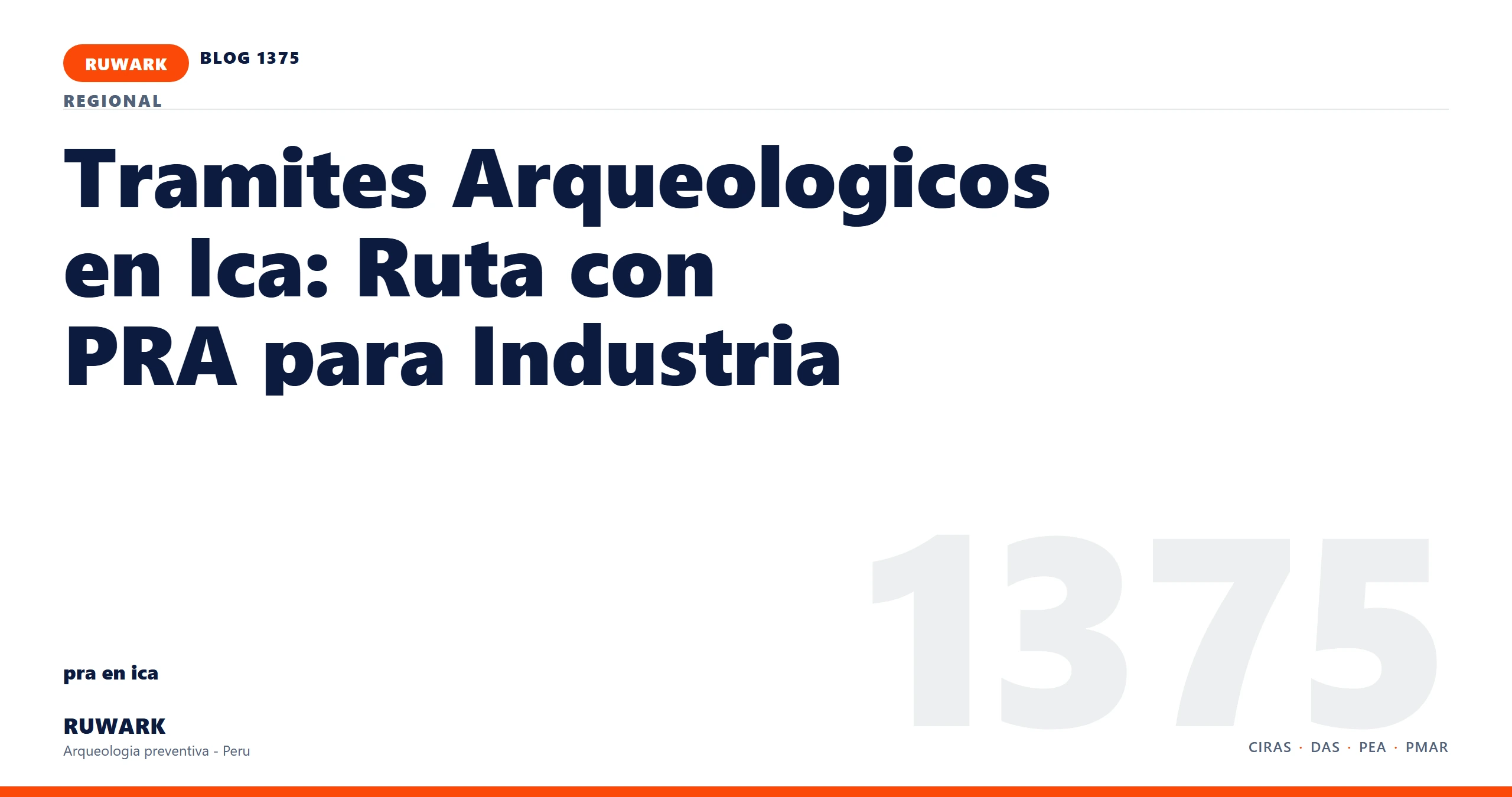 observacion - RUWARK arqueologia preventiva Peru