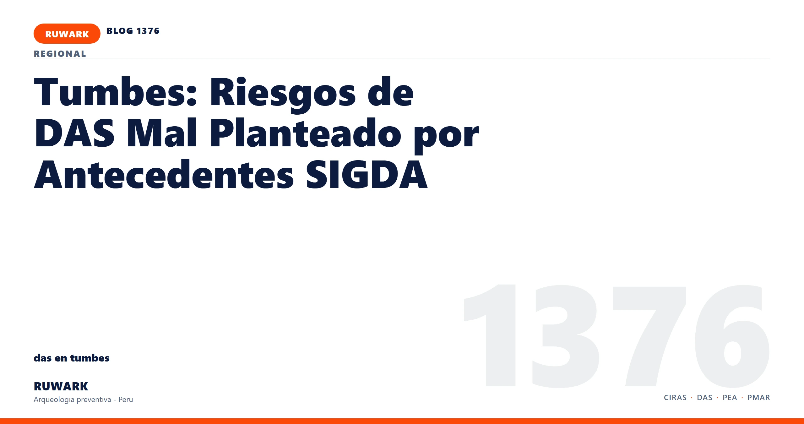 antecedentes - RUWARK arqueologia preventiva Peru