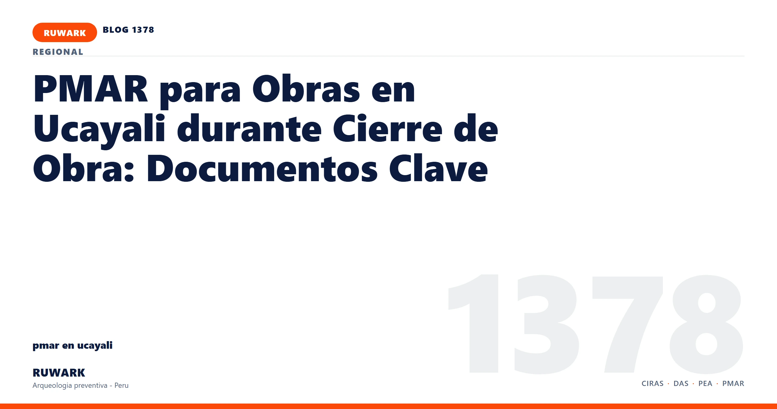 riesgo - RUWARK arqueologia preventiva Peru