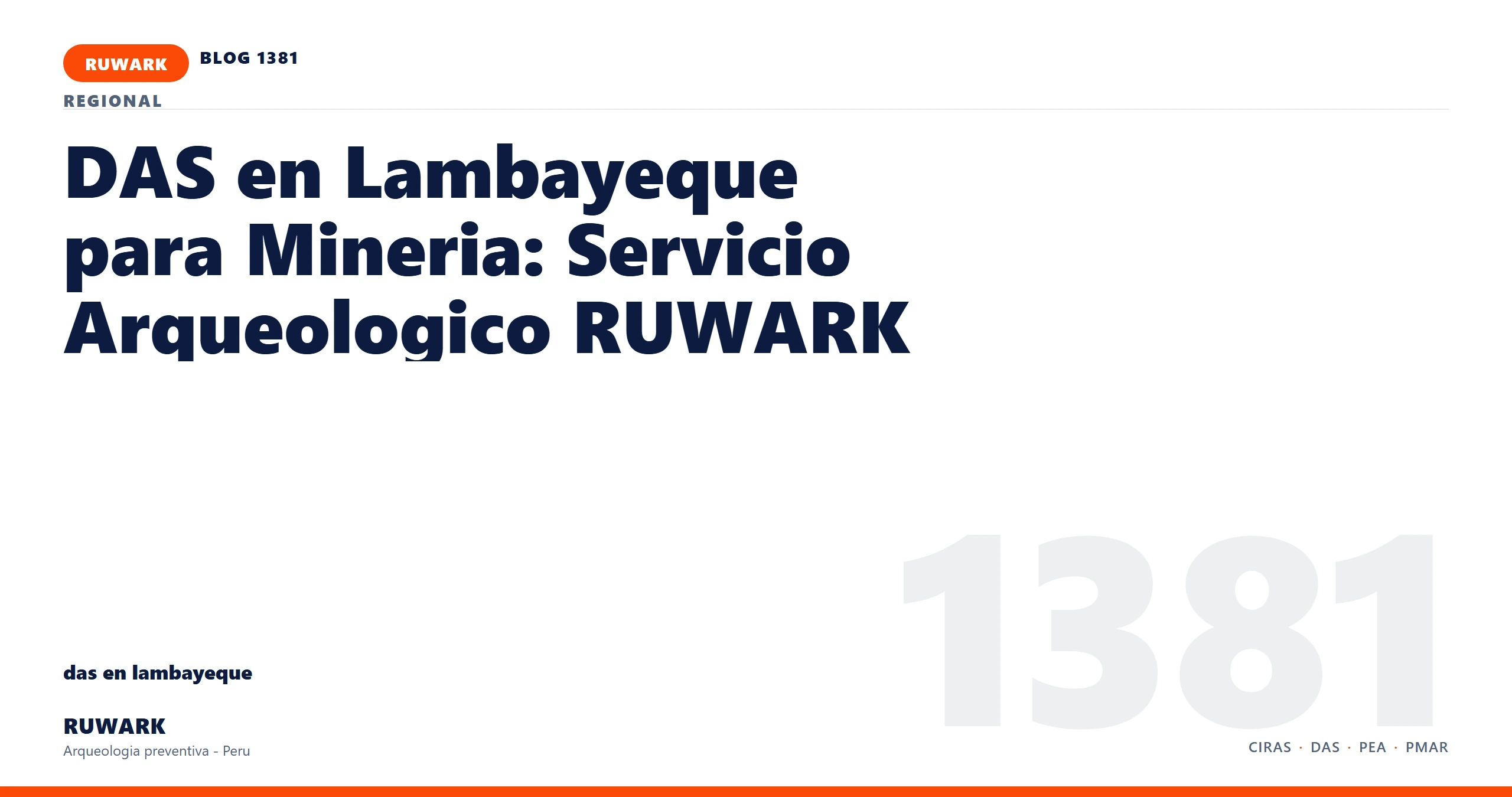 observacion - RUWARK arqueologia preventiva Peru