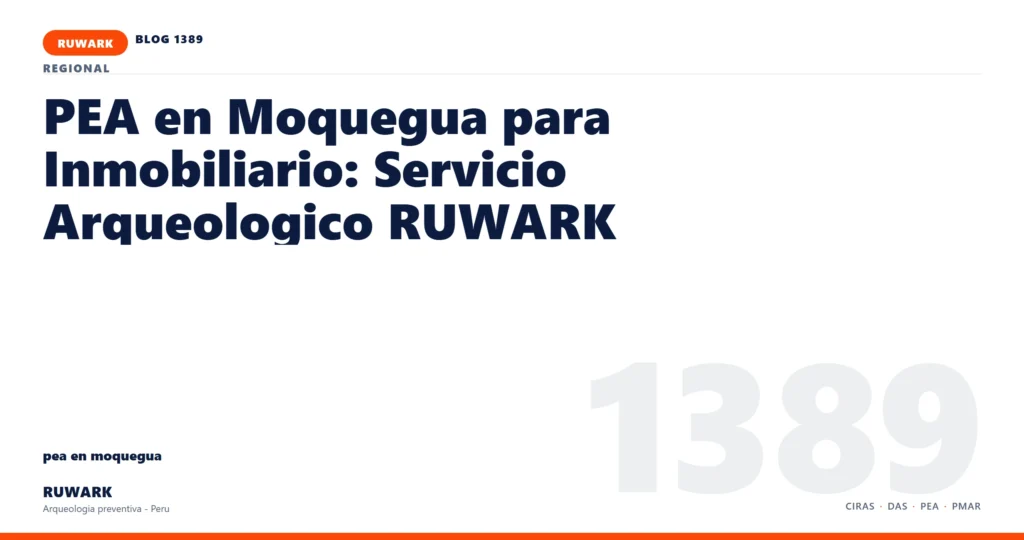 servidumbre - RUWARK arqueologia preventiva Peru