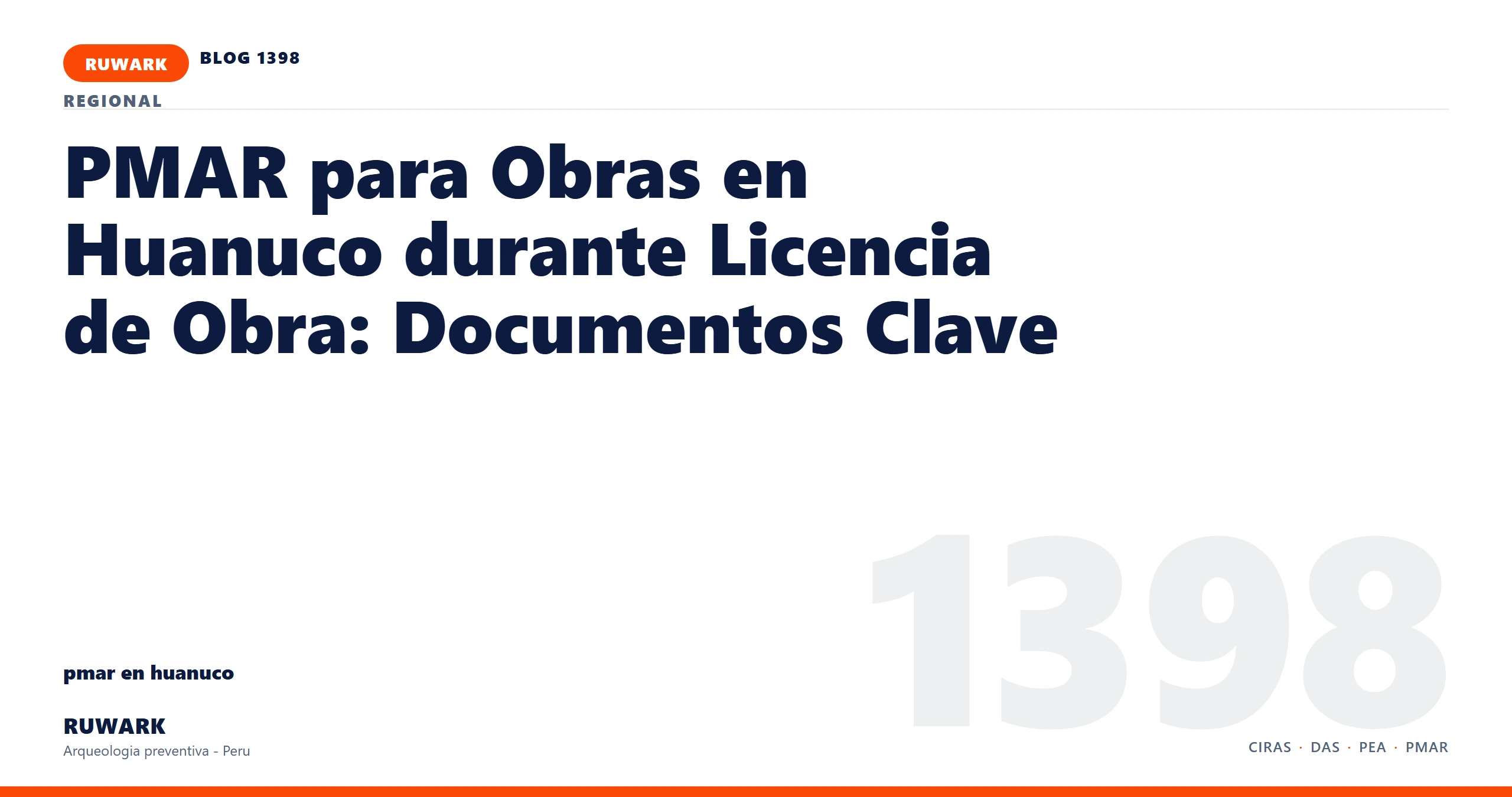 observacion - RUWARK arqueologia preventiva Peru
