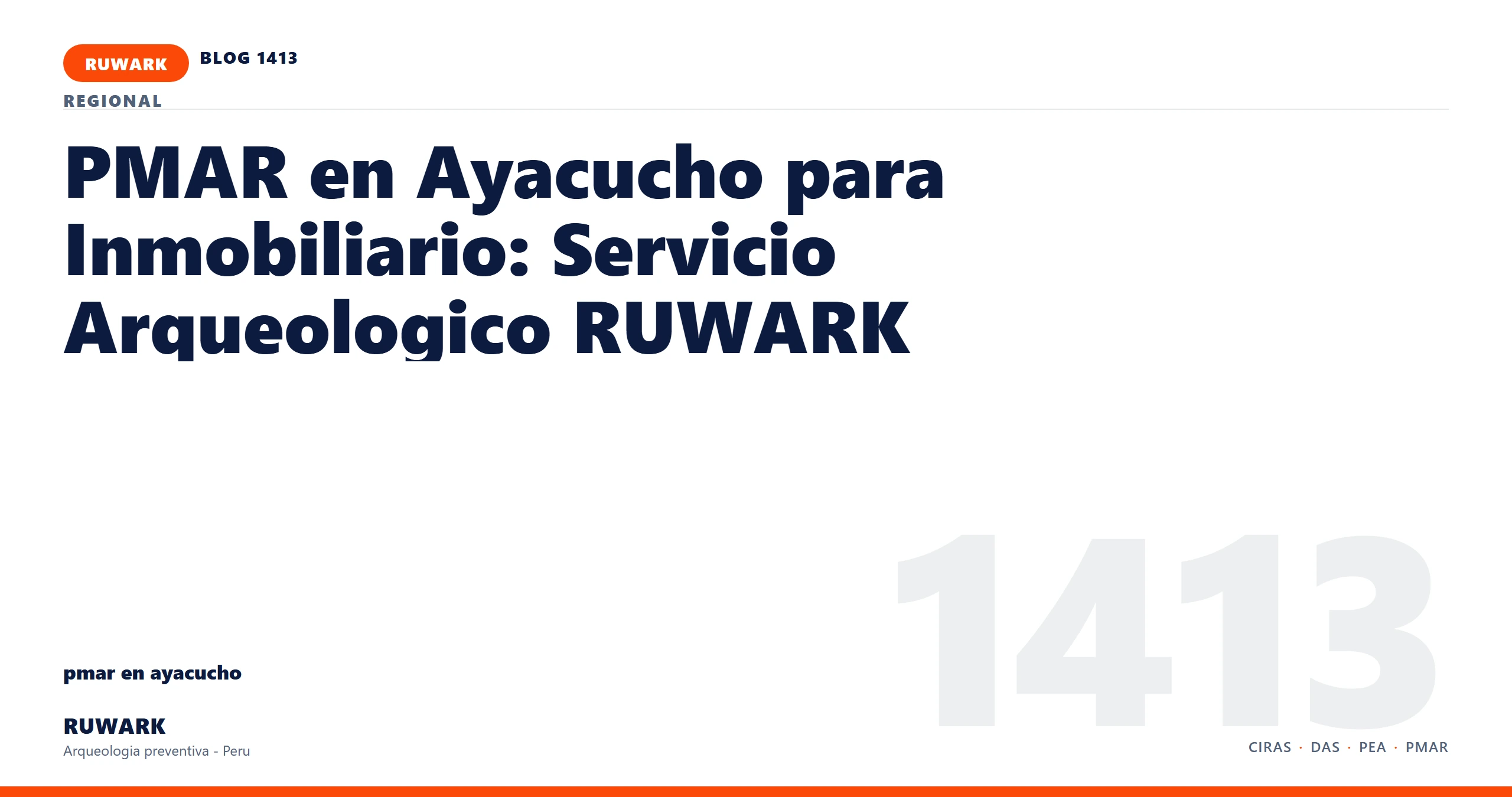 zona - RUWARK arqueologia preventiva Peru