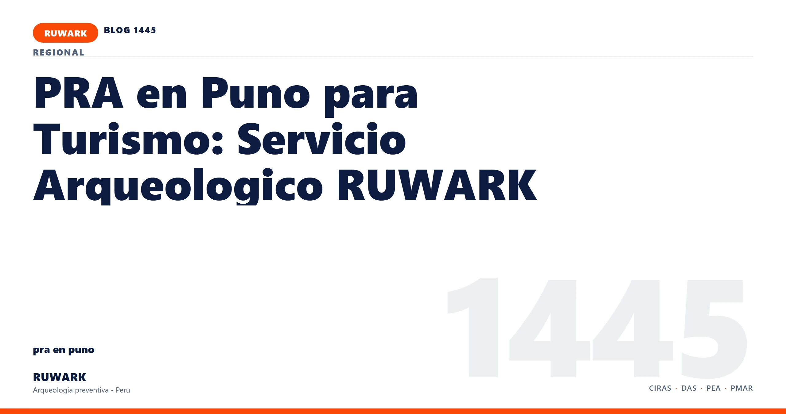 riesgo - RUWARK arqueologia preventiva Peru