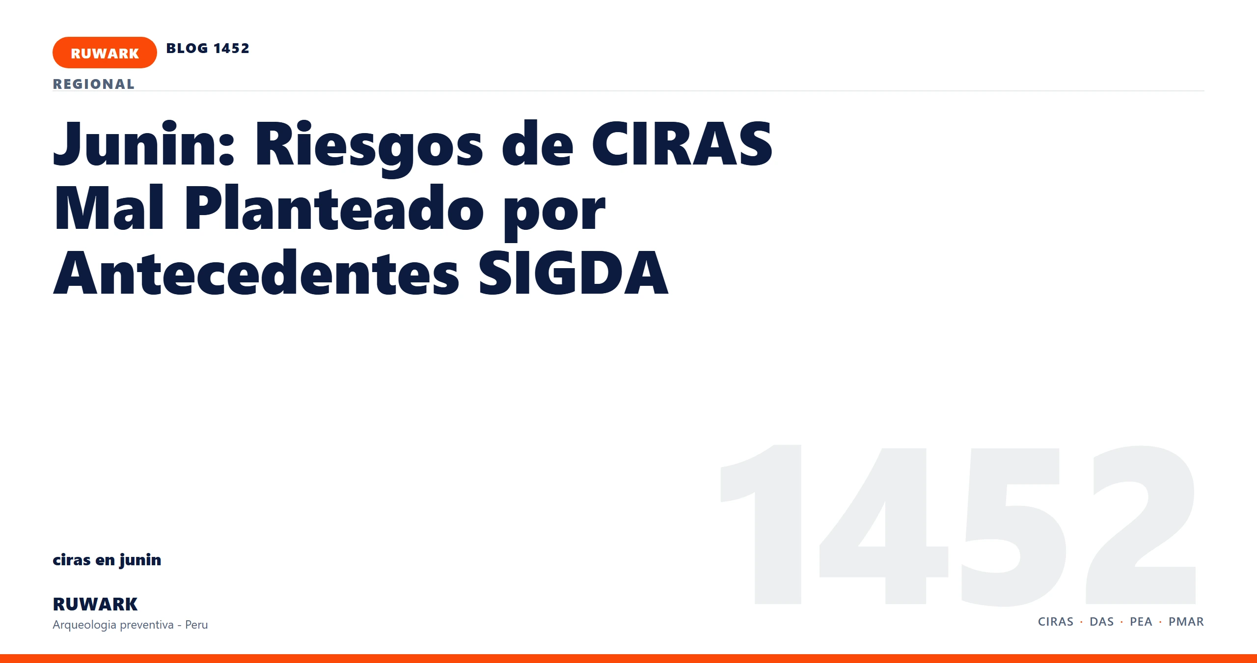 antecedentes - RUWARK arqueologia preventiva Peru