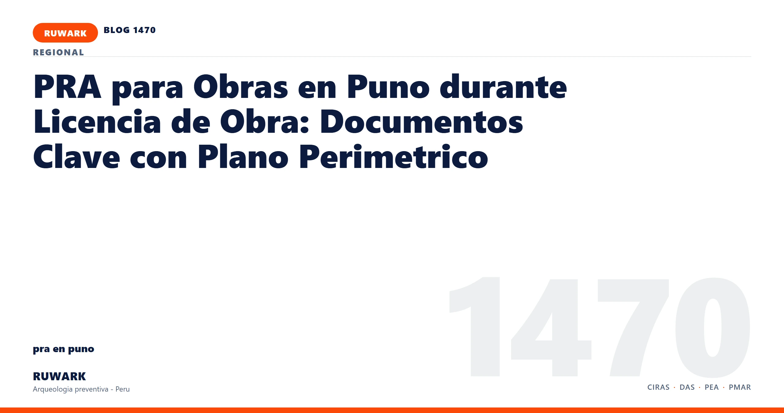 hallazgo - RUWARK arqueologia preventiva Peru