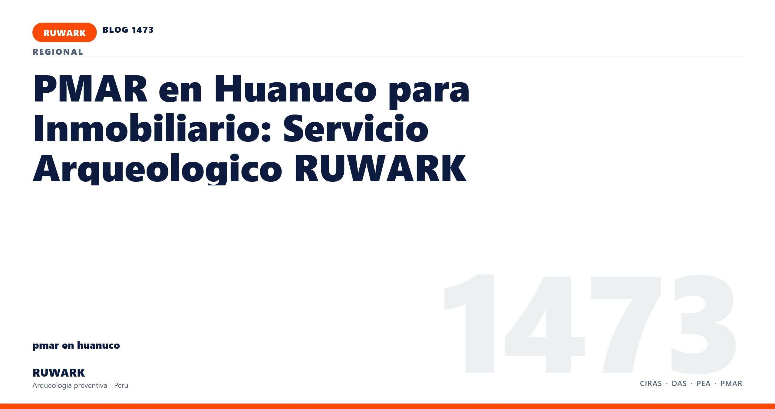 zona - RUWARK arqueologia preventiva Peru