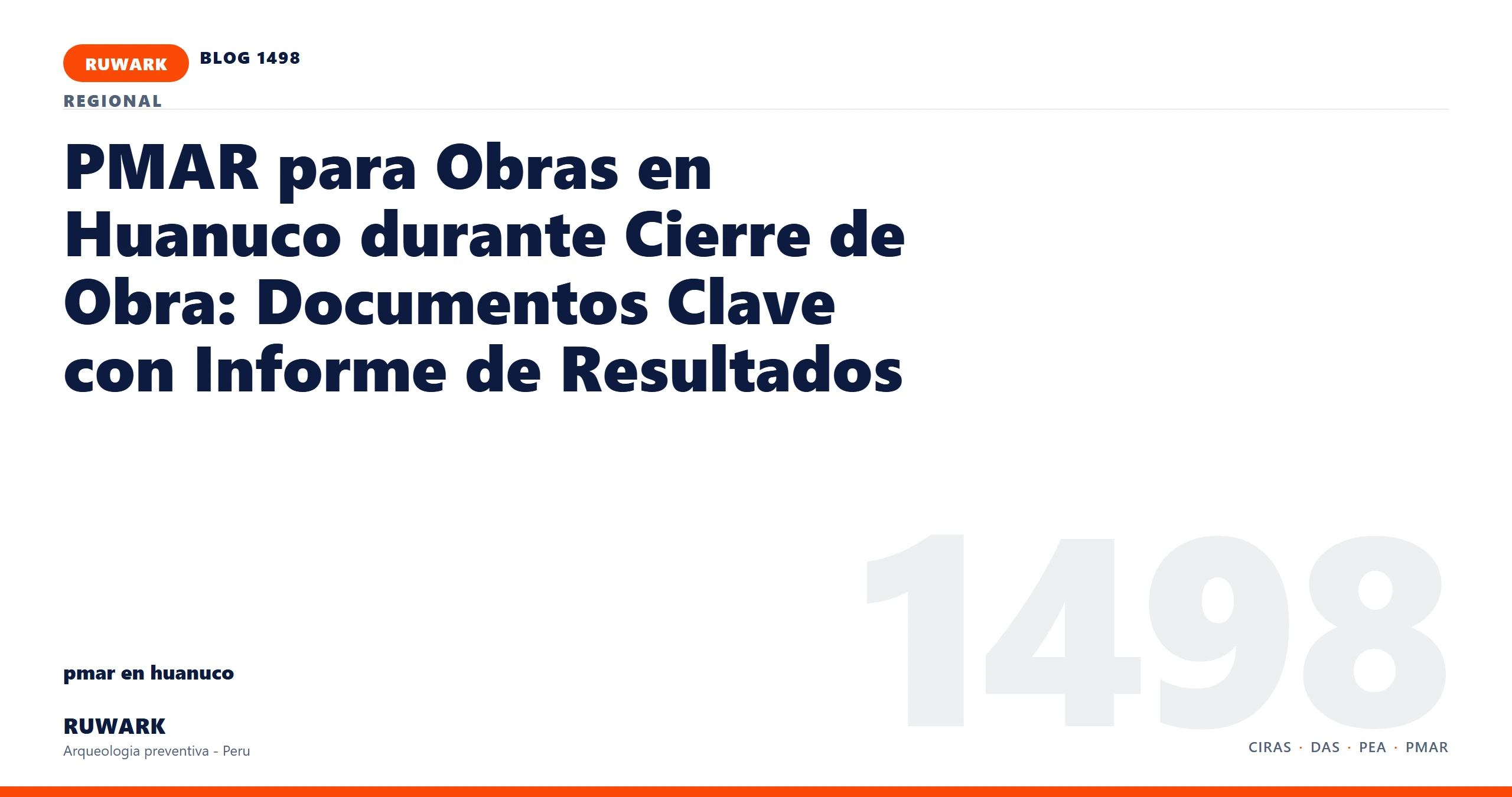 riesgo - RUWARK arqueologia preventiva Peru