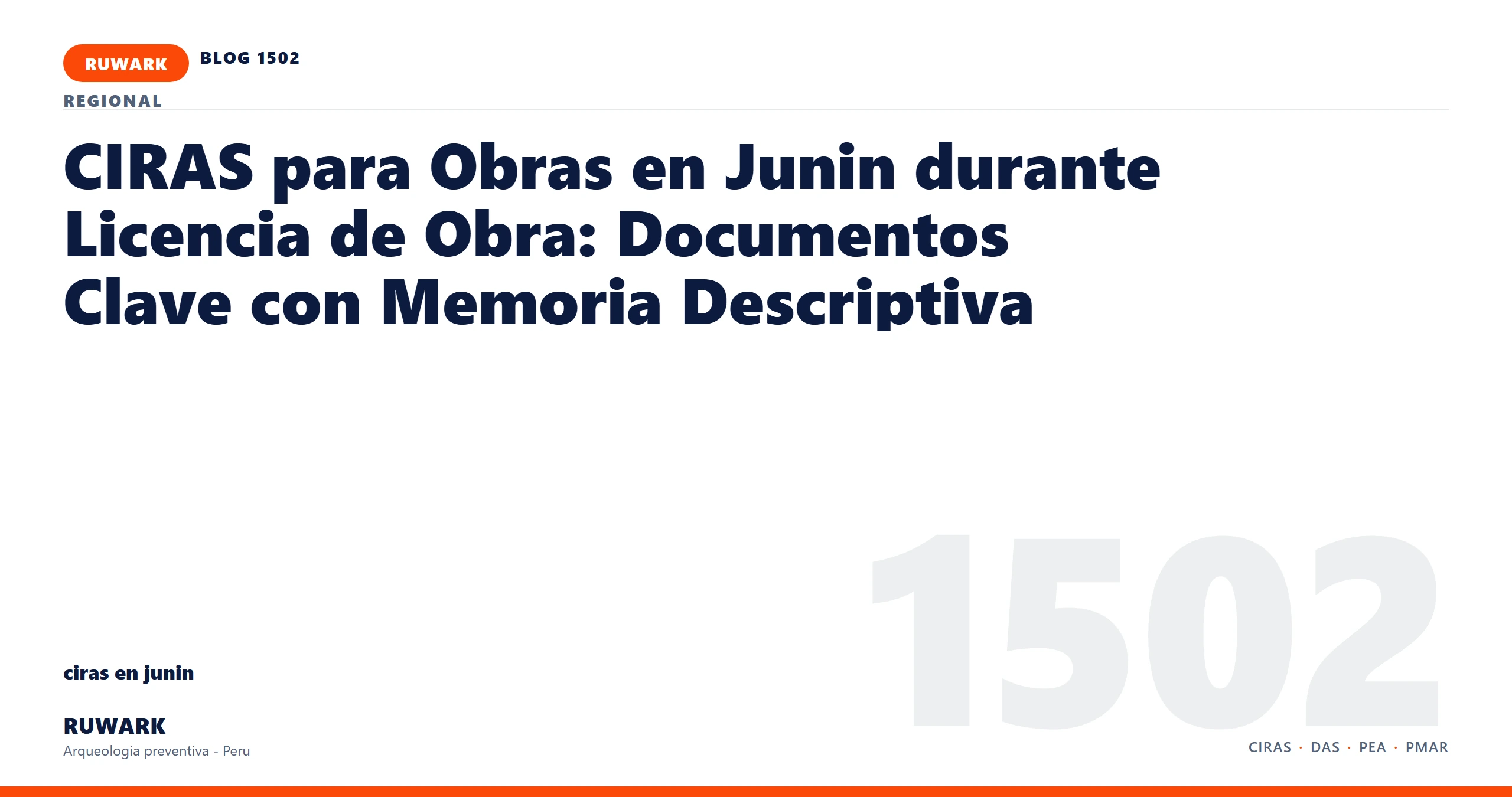 zona - RUWARK arqueologia preventiva Peru