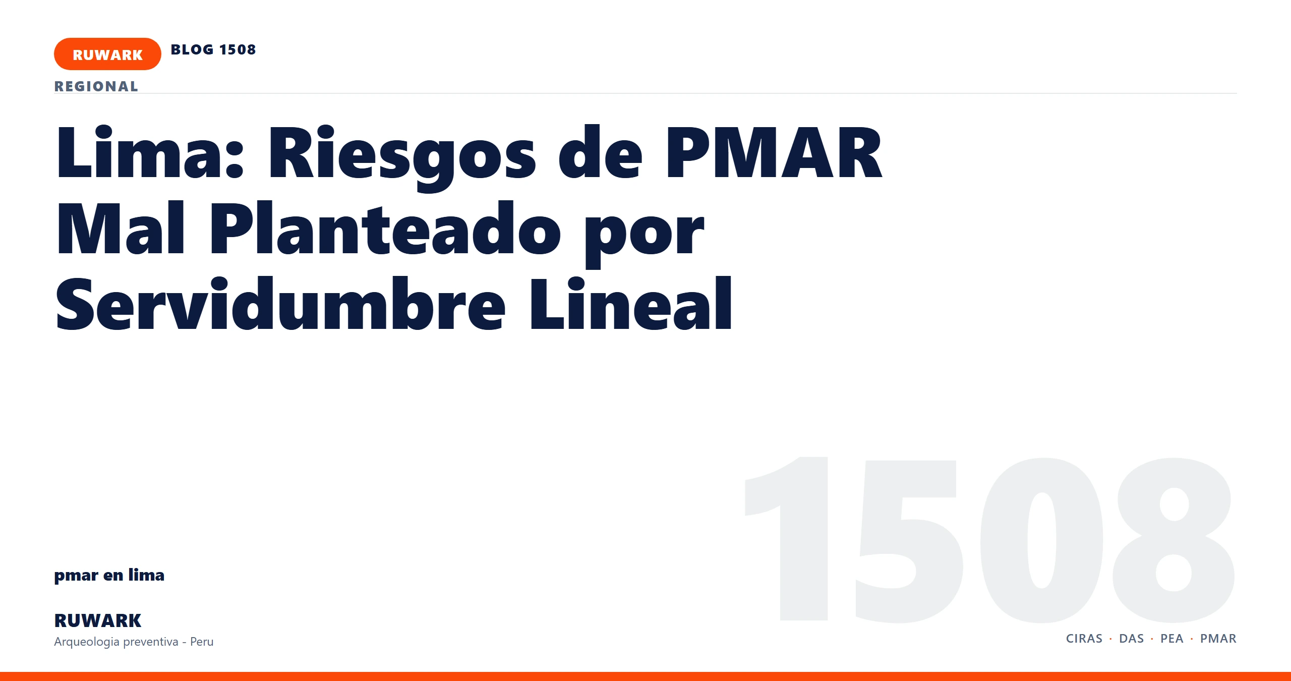 servidumbre - RUWARK arqueologia preventiva Peru