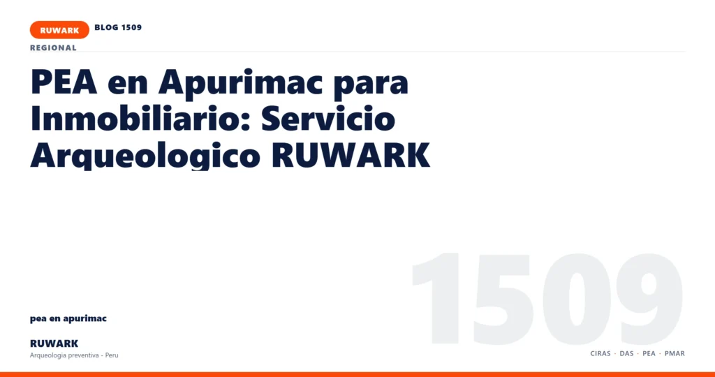 servidumbre - RUWARK arqueologia preventiva Peru