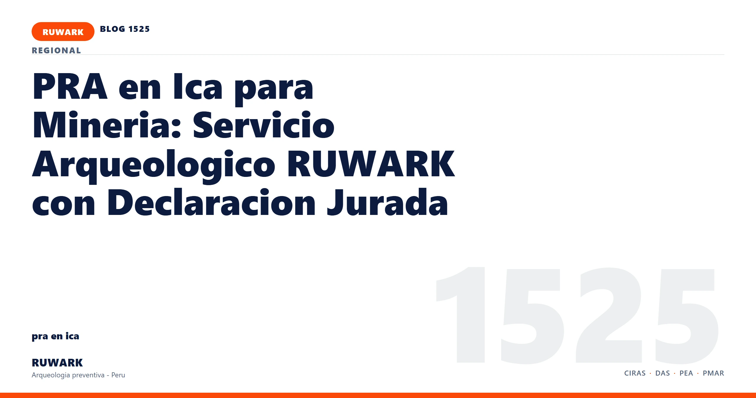 observacion - RUWARK arqueologia preventiva Peru