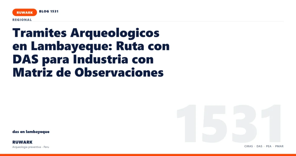 observacion - RUWARK arqueologia preventiva Peru