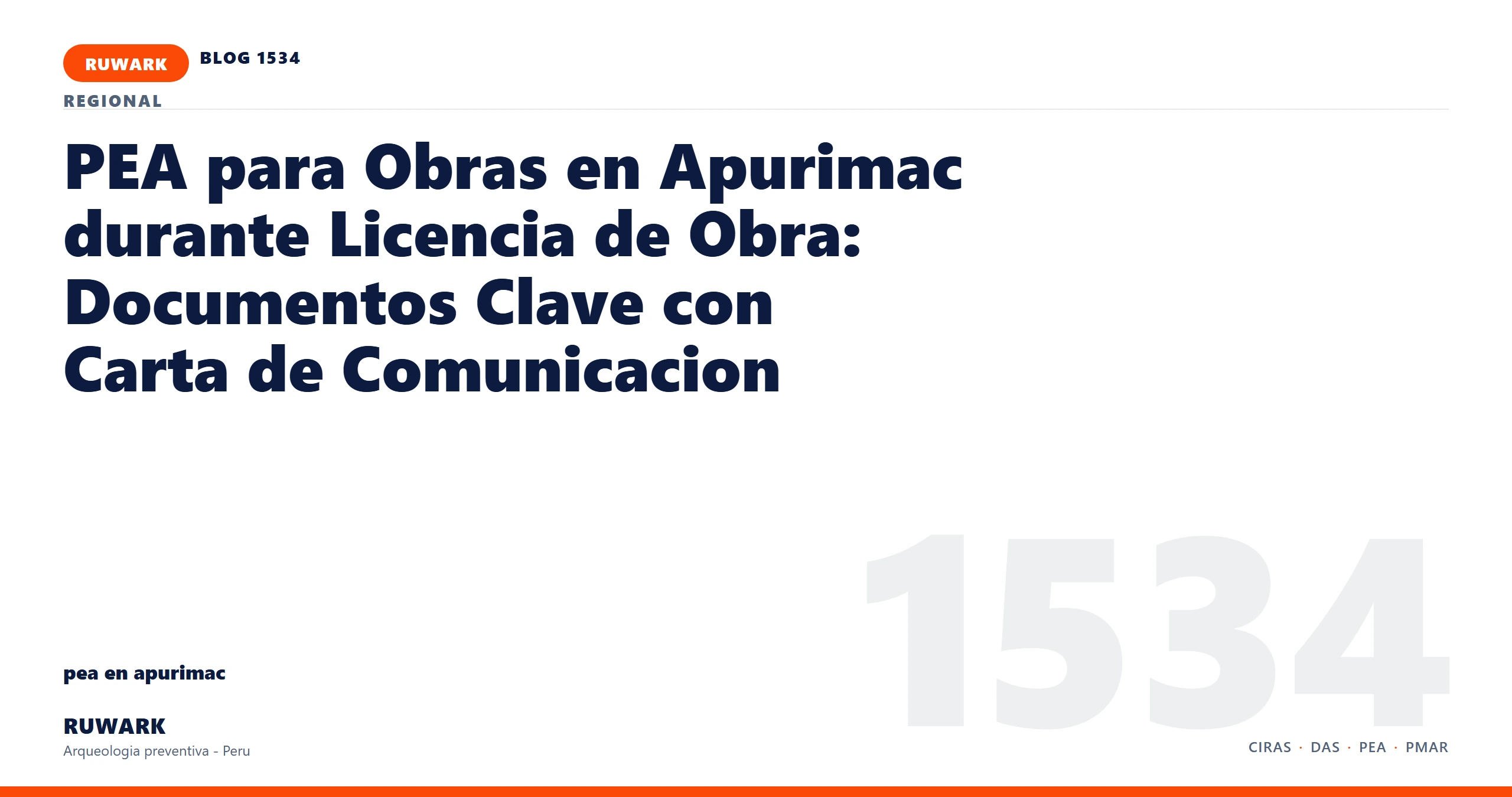 zona - RUWARK arqueologia preventiva Peru