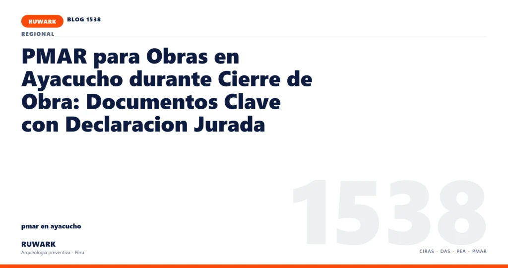 servidumbre - RUWARK arqueologia preventiva Peru