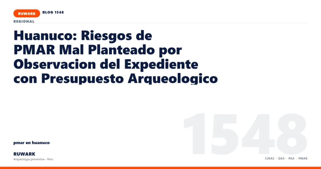 observacion - RUWARK arqueologia preventiva Peru