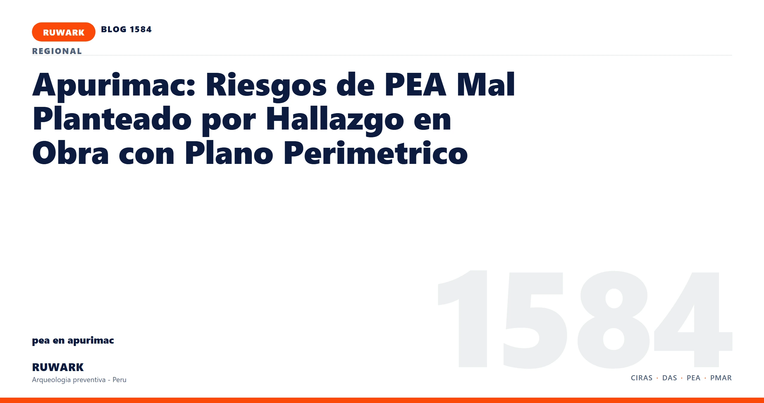 hallazgo - RUWARK arqueologia preventiva Peru