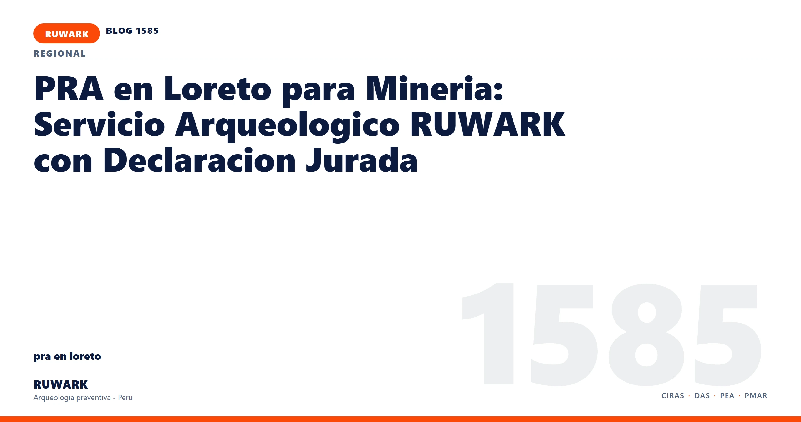 observacion - RUWARK arqueologia preventiva Peru