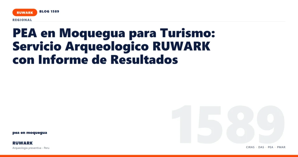 riesgo - RUWARK arqueologia preventiva Peru
