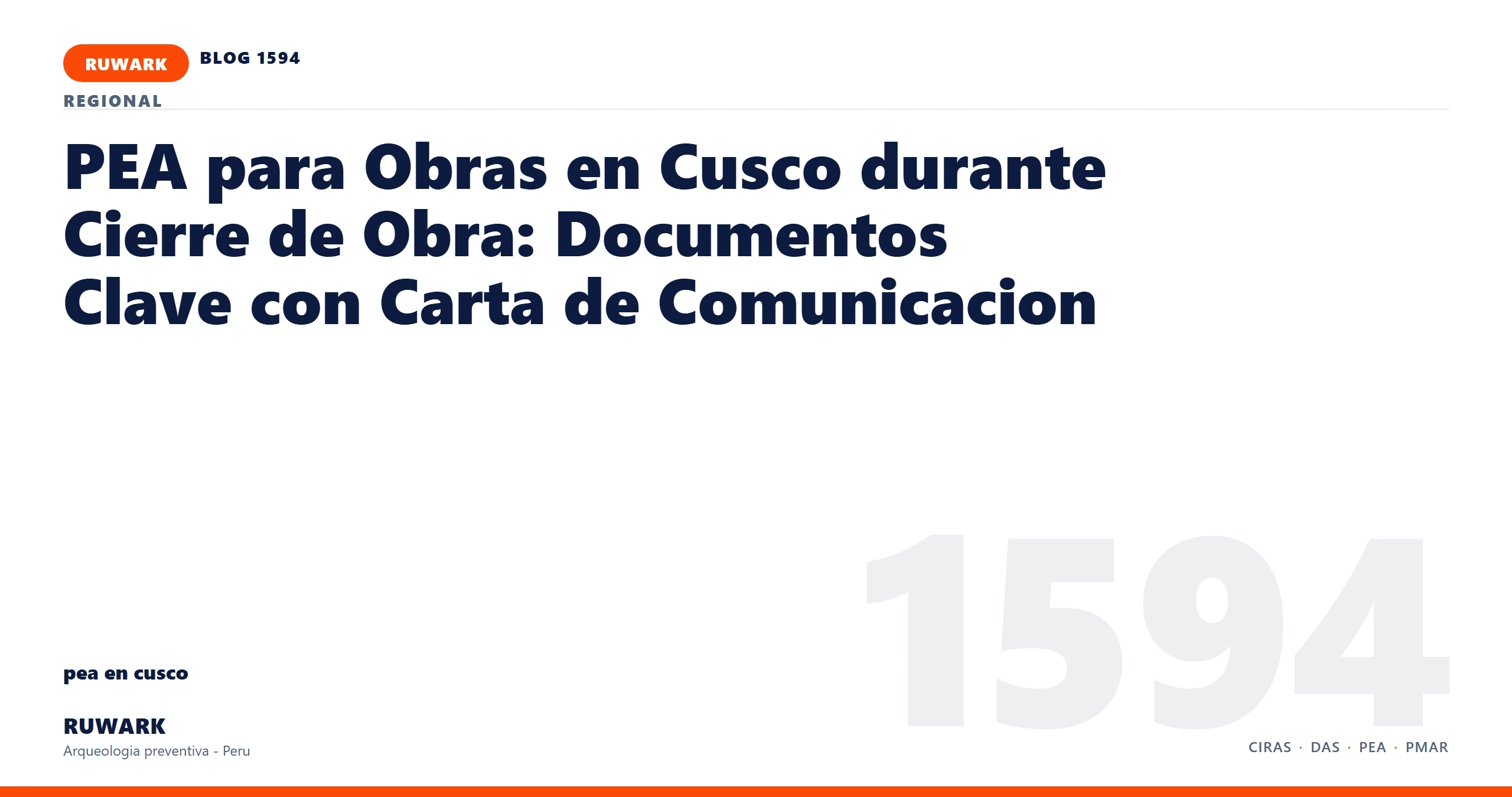 zona - RUWARK arqueologia preventiva Peru