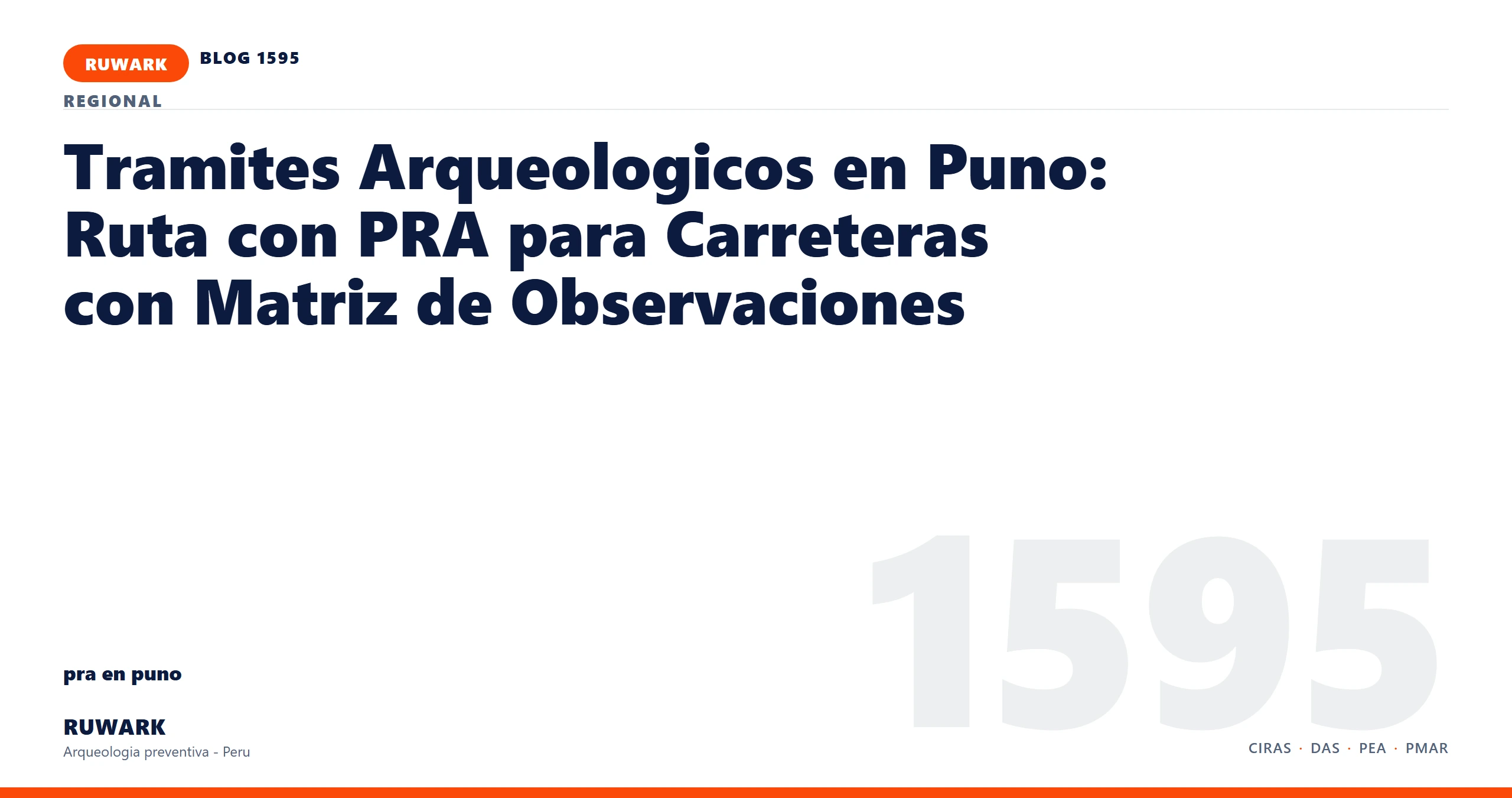 riesgo - RUWARK arqueologia preventiva Peru