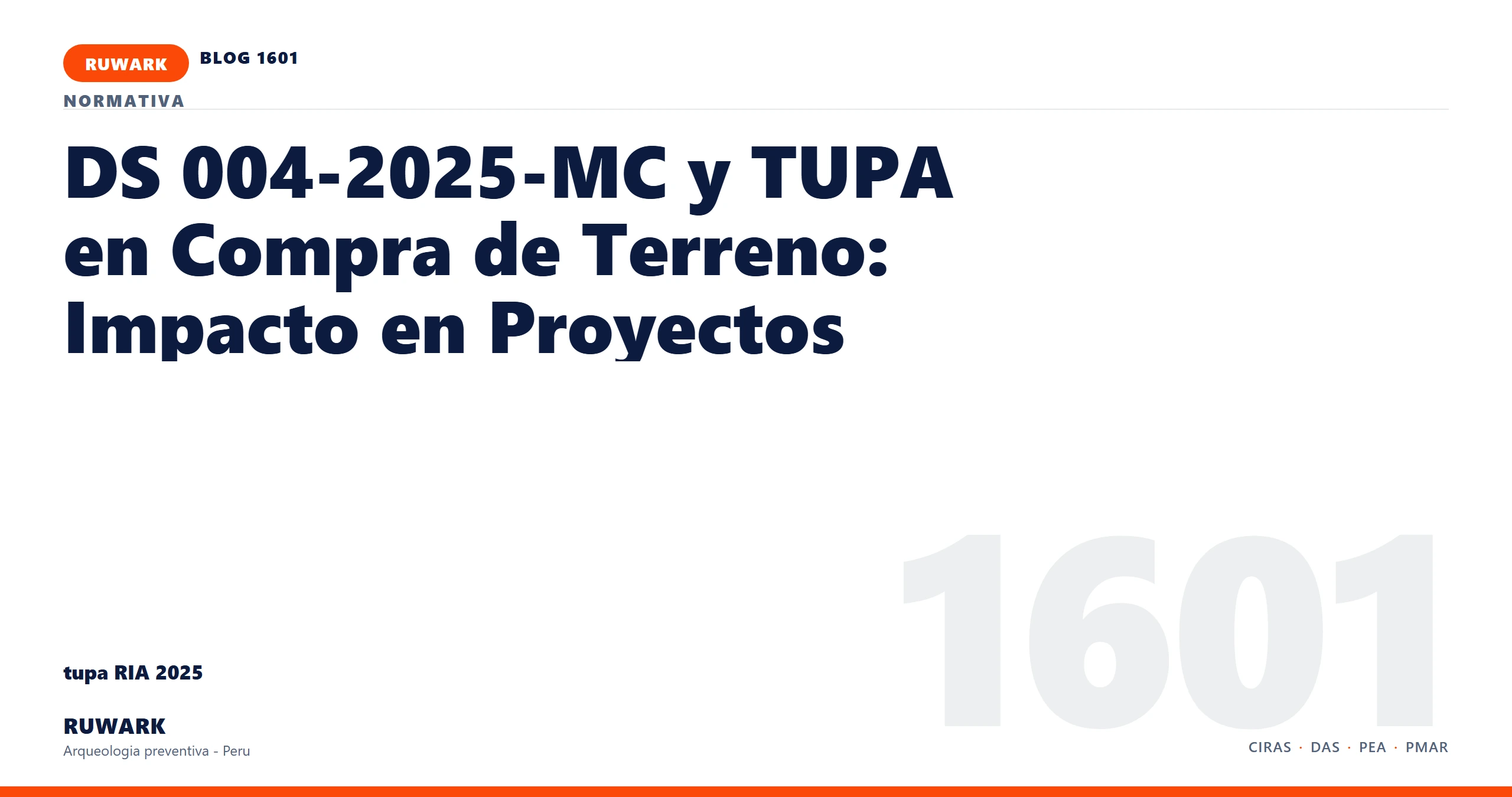 infraestructura - RUWARK arqueologia preventiva Peru