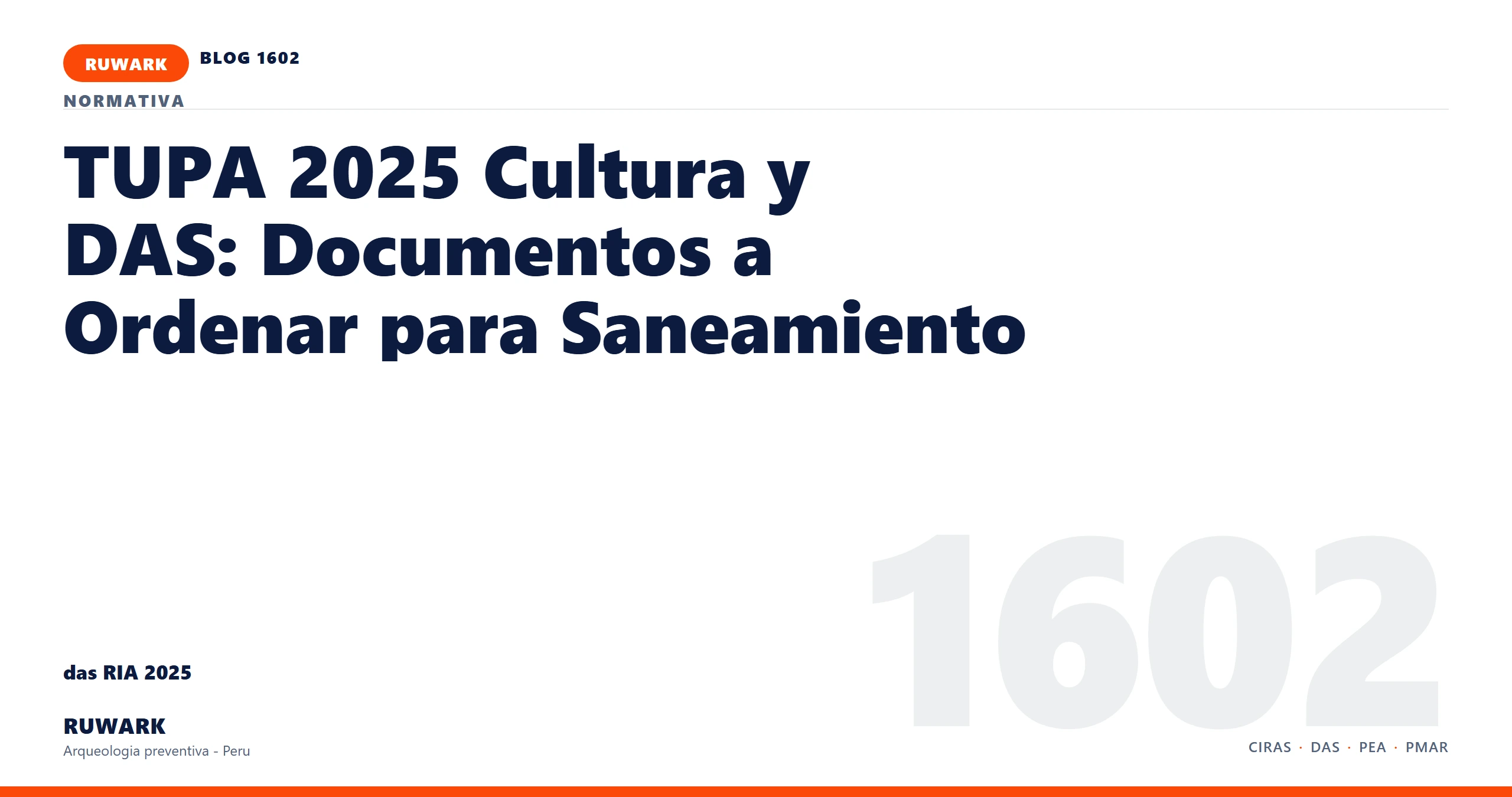 infraestructura - RUWARK arqueologia preventiva Peru