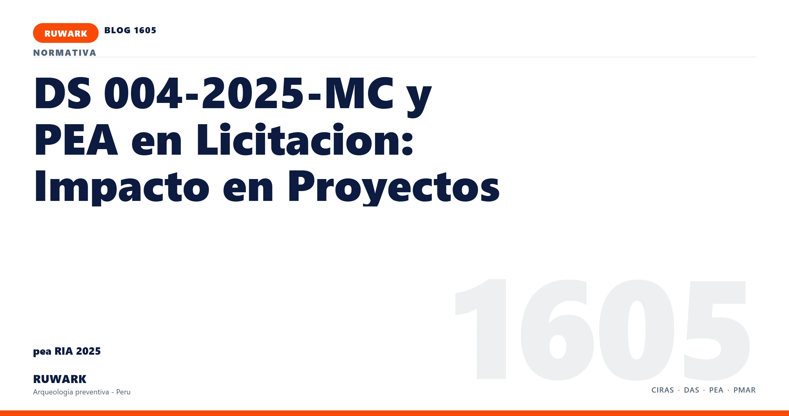 antecedentes - RUWARK arqueologia preventiva Peru