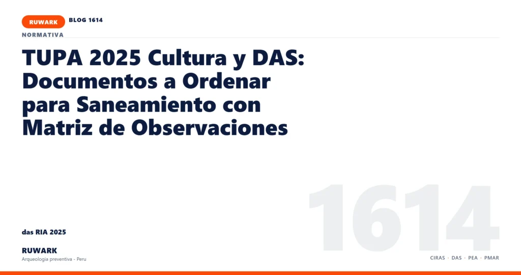 infraestructura - RUWARK arqueologia preventiva Peru