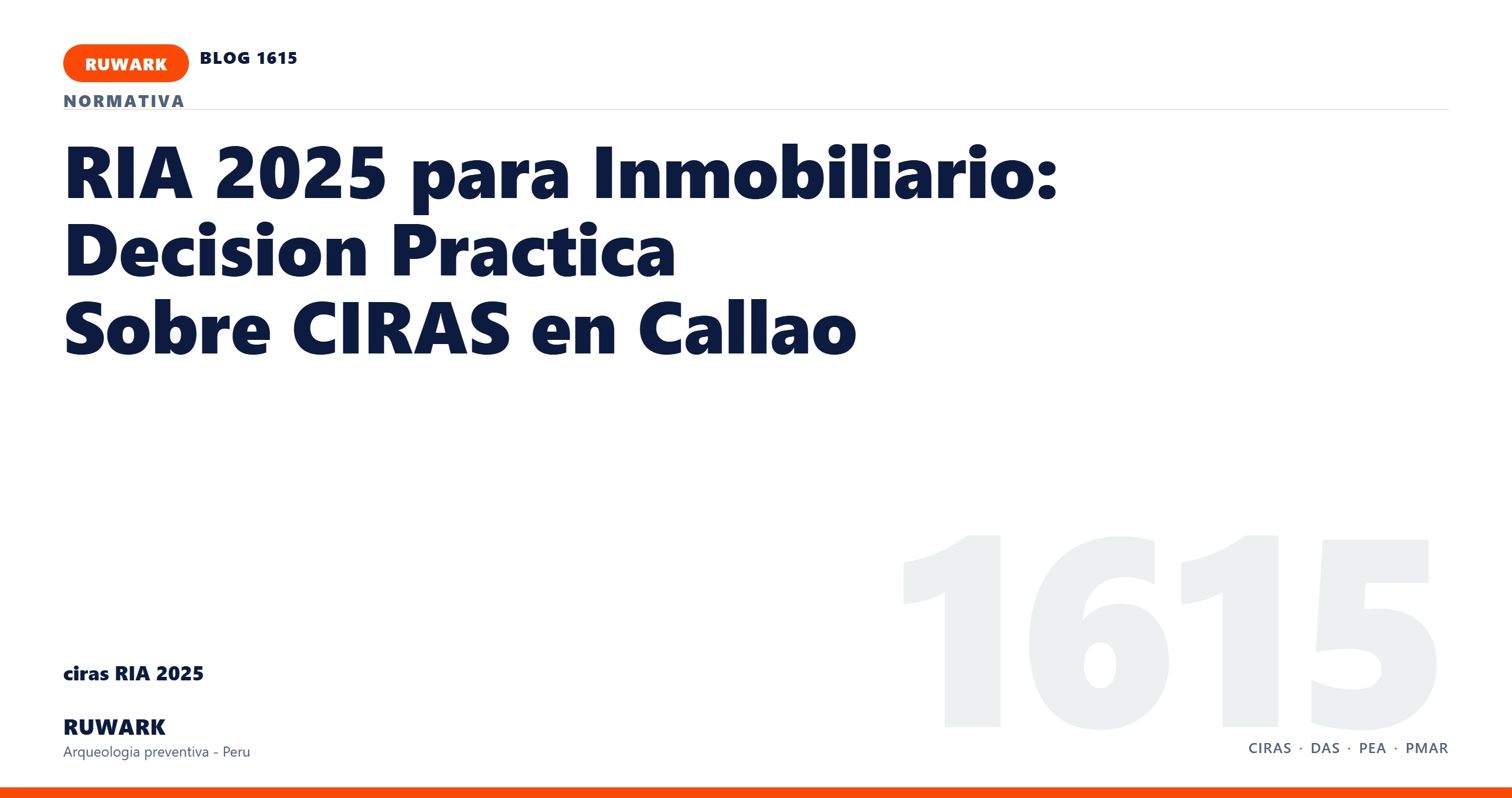 antecedentes - RUWARK arqueologia preventiva Peru