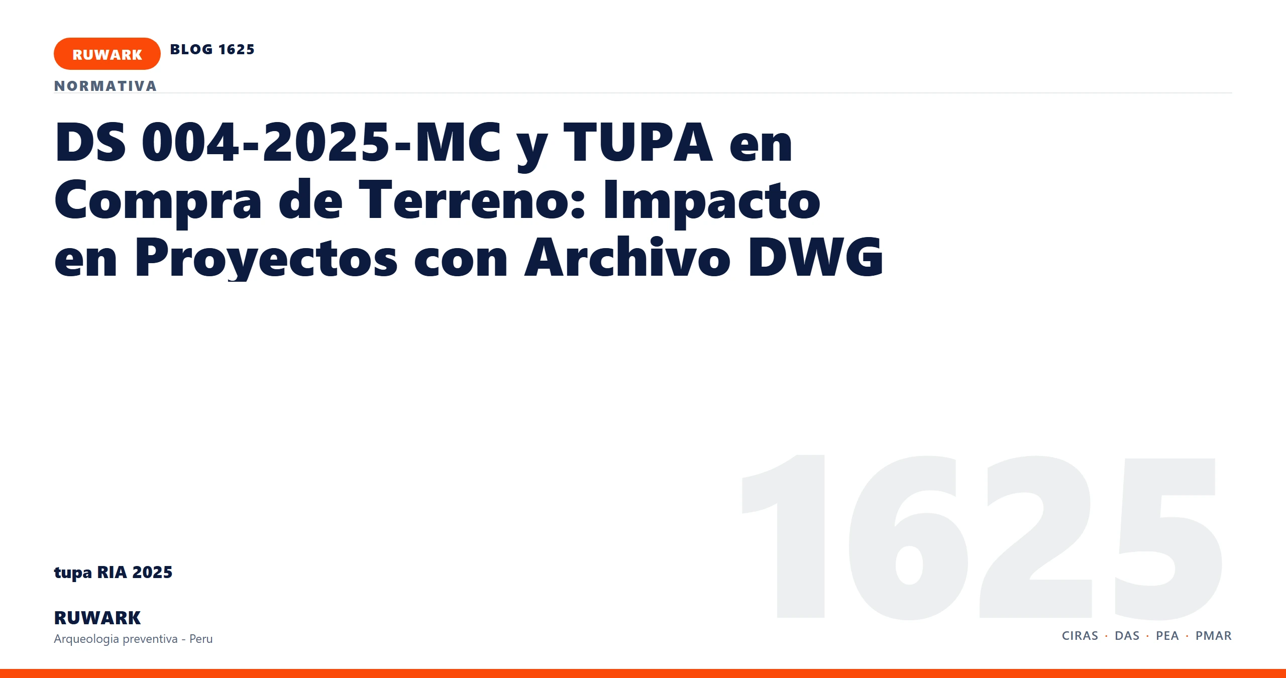 infraestructura - RUWARK arqueologia preventiva Peru