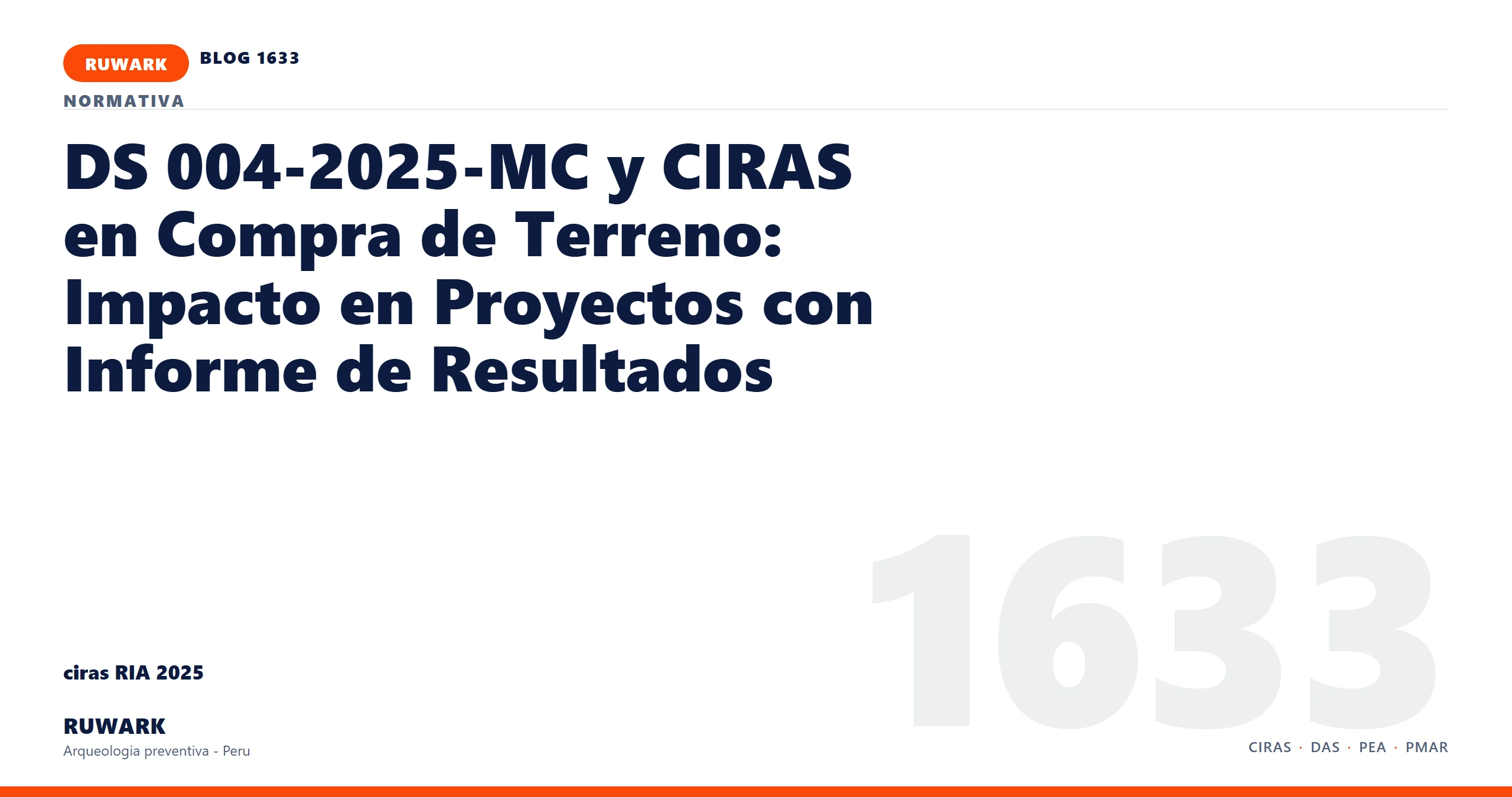 antecedentes - RUWARK arqueologia preventiva Peru