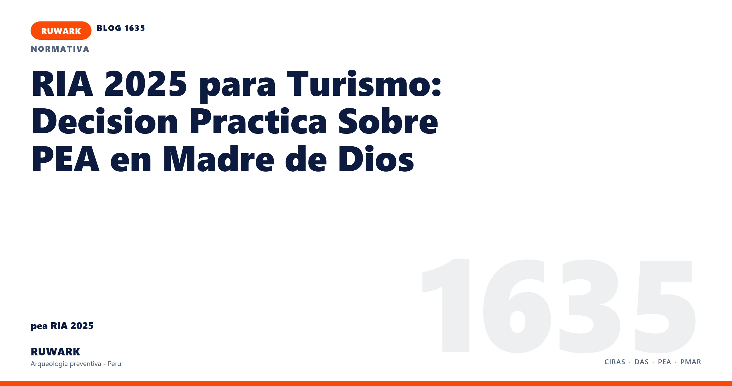 antecedentes - RUWARK arqueologia preventiva Peru