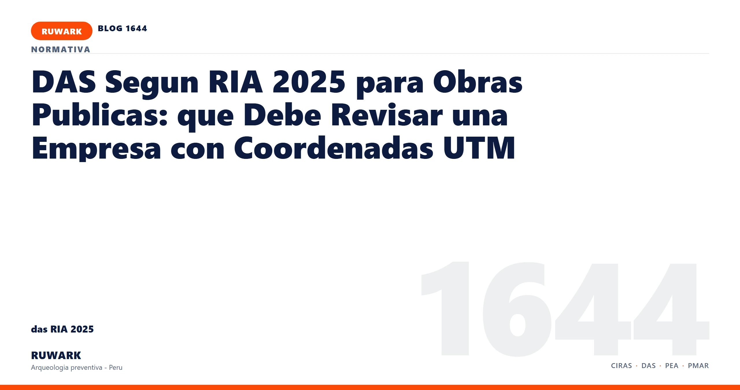 infraestructura - RUWARK arqueologia preventiva Peru