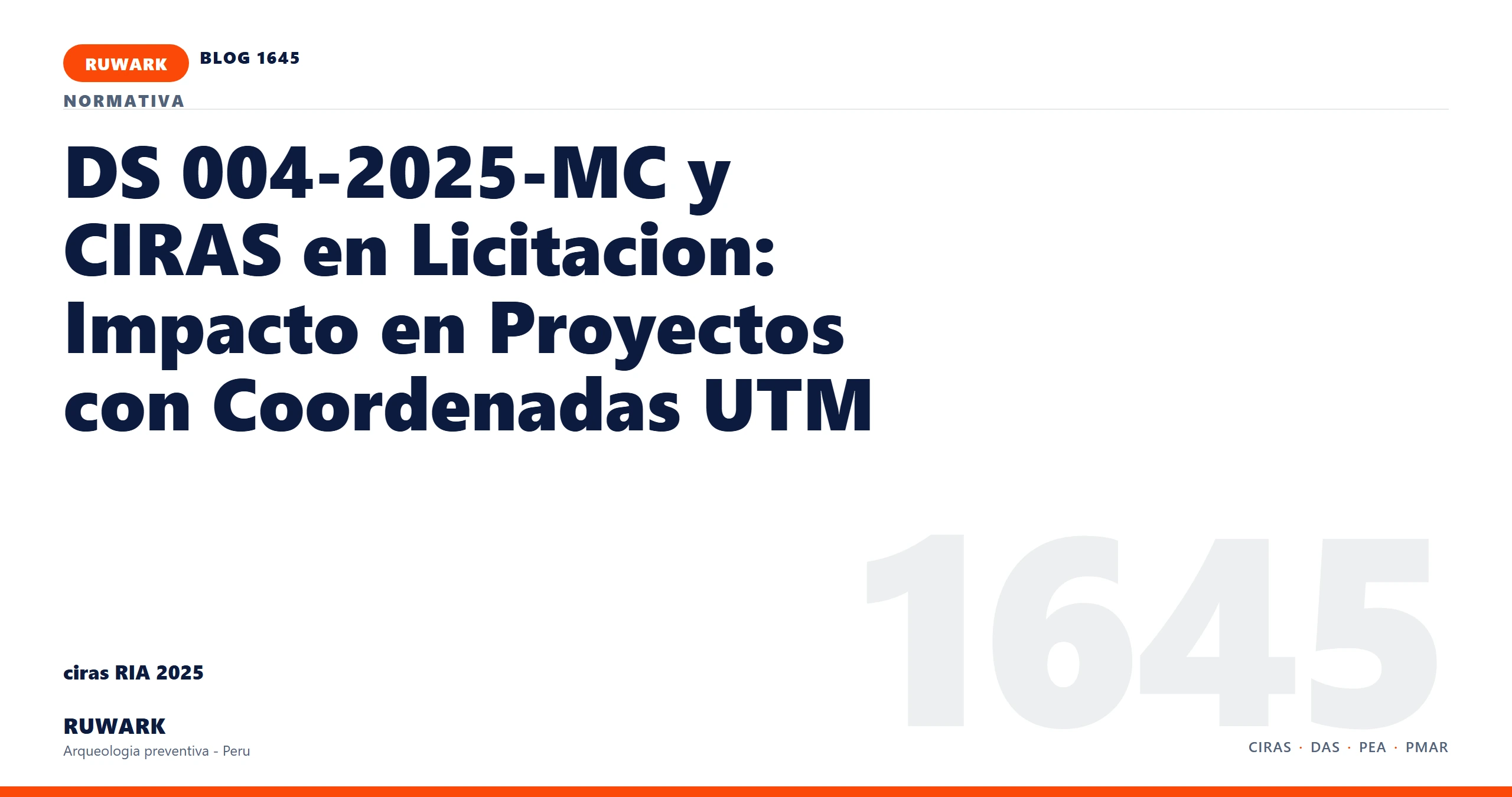 antecedentes - RUWARK arqueologia preventiva Peru