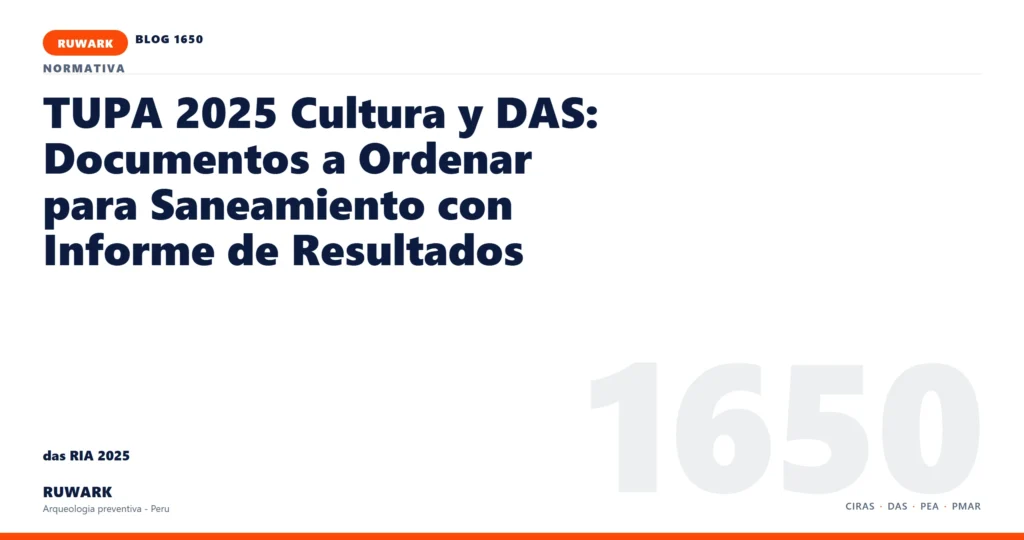 infraestructura - RUWARK arqueologia preventiva Peru