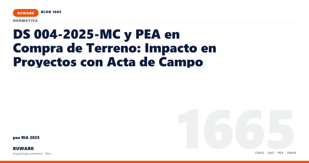 antecedentes - RUWARK arqueologia preventiva Peru