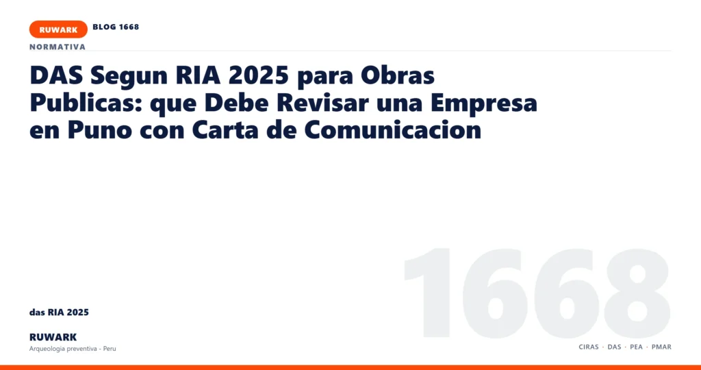 infraestructura - RUWARK arqueologia preventiva Peru