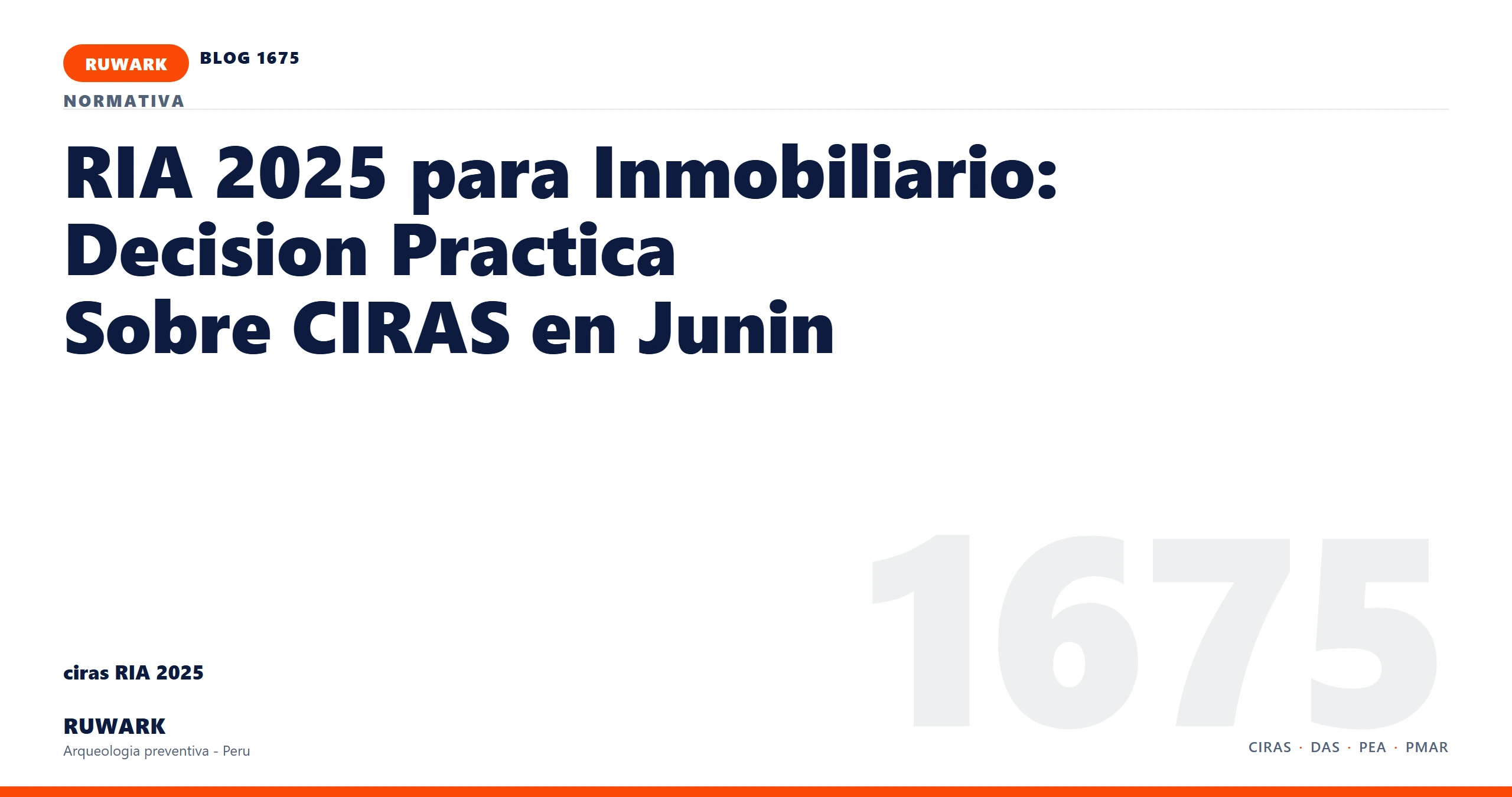 antecedentes - RUWARK arqueologia preventiva Peru