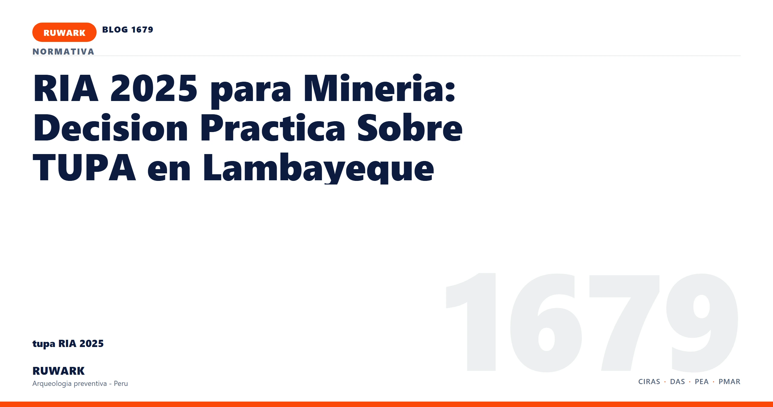 infraestructura - RUWARK arqueologia preventiva Peru