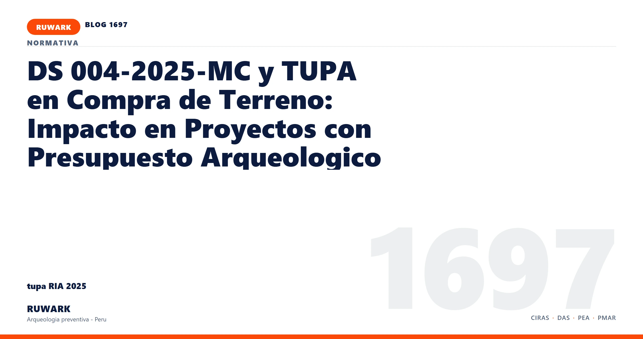 infraestructura - RUWARK arqueologia preventiva Peru
